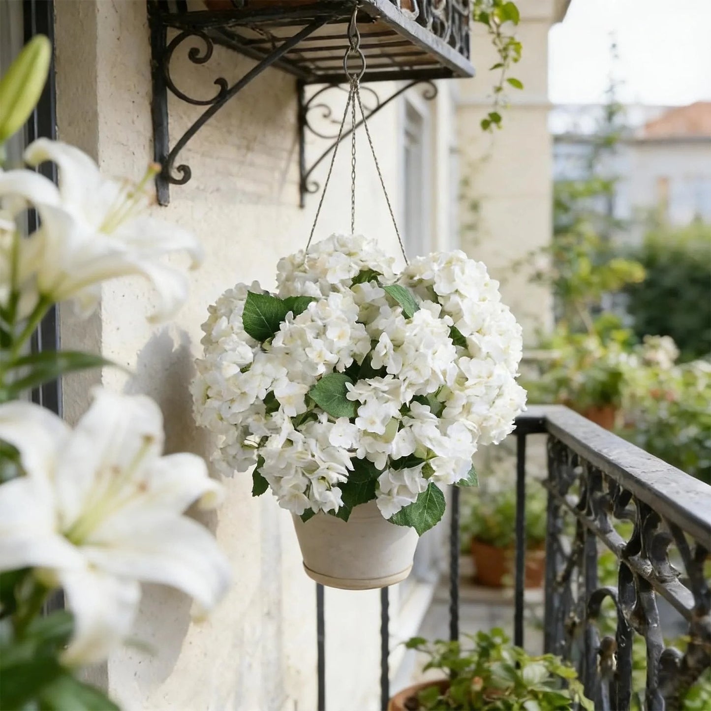 🌼Műhortenzia kültéri használatra – 💐UV-álló, vízálló és szélálló