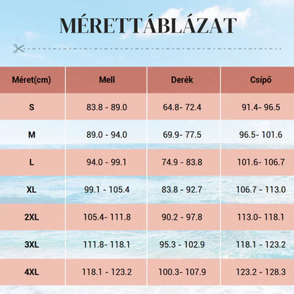 【🔥S-2XL】🌊🏖️Női hasformáló masnis fürdőruha szoknyával