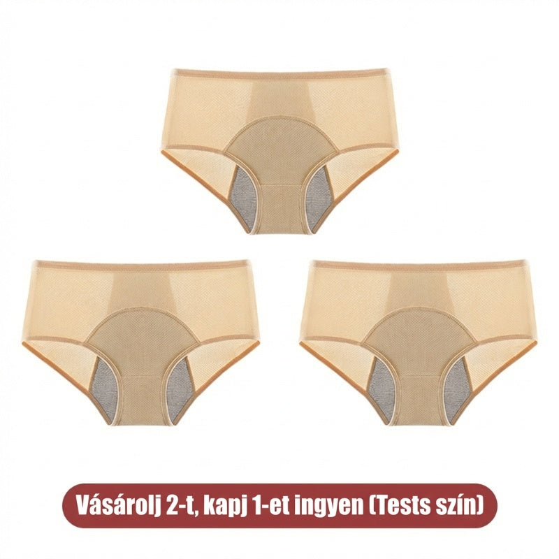 【🔥1 készlet 3 db】💖Magas derékú, szivárgásgátló funkcióval ellátott higiéniai bugyi