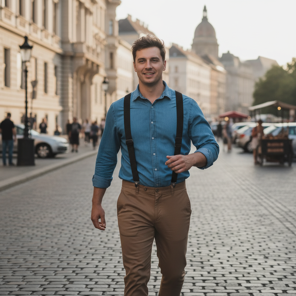 【🔥Legnépszerűbb termékek】👖Férfi munkaruha nadrág vállpánttal