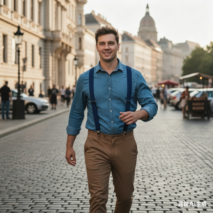 【🔥Legnépszerűbb termékek】👖Férfi munkaruha nadrág vállpánttal