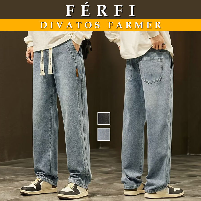【🎉M-4XL】👖2026 Férfi laza, egyenes szabású farmer