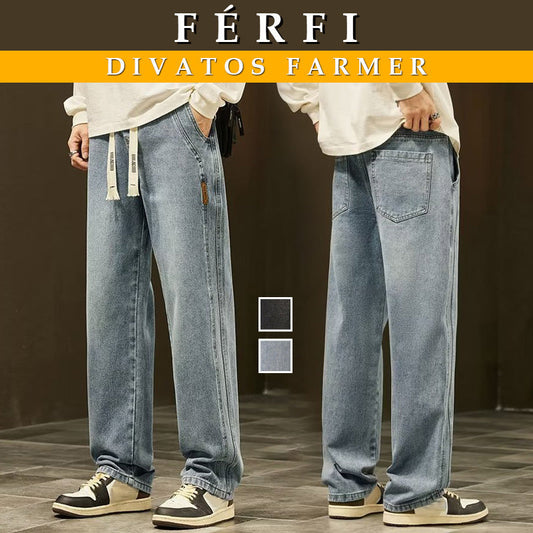 【🎉M-4XL】👖2026 Férfi laza, egyenes szabású farmer