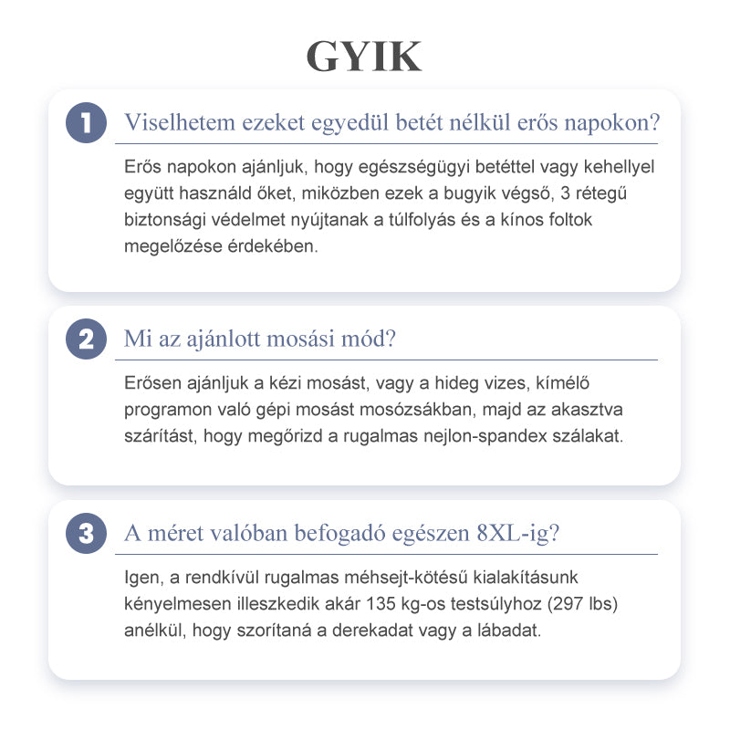 【🔥1 készlet 3 db】💖Magas derékú, szivárgásgátló funkcióval ellátott higiéniai bugyi