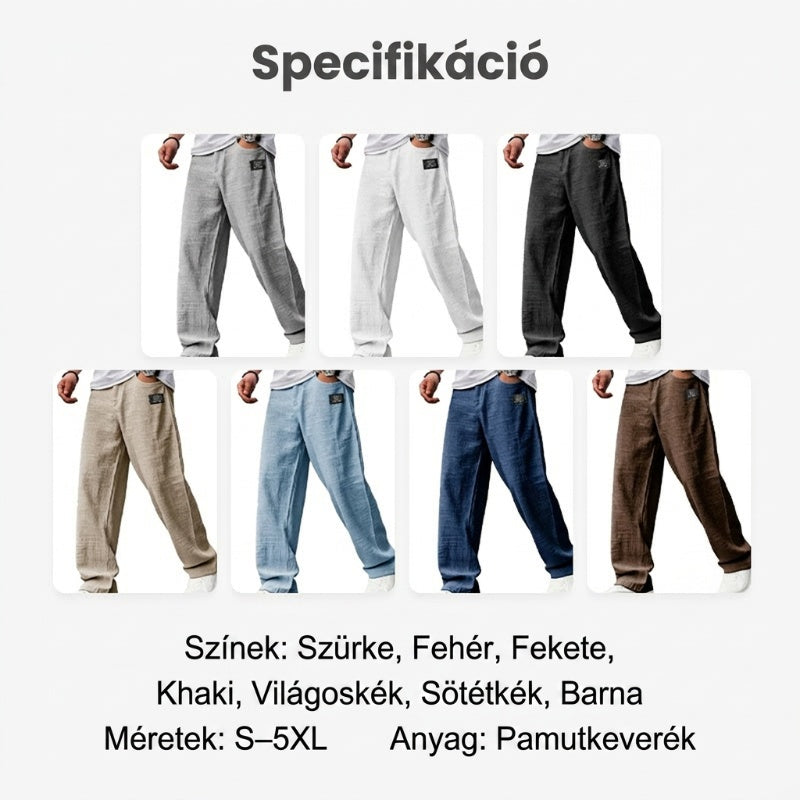 【✨S-5XL】👖Légáteresztő férfi egyenes nadrág