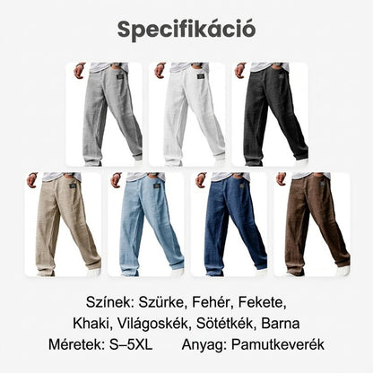 【✨S-5XL】👖Légáteresztő férfi egyenes nadrág