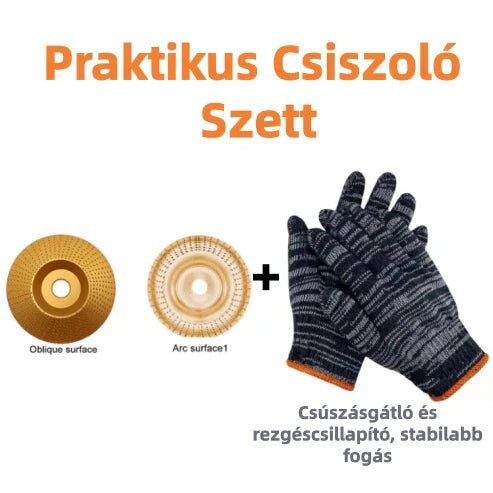 🔥Asztalos csiszolótárcsa – sarokcsiszolóhoz, késélezés és polírozás egyben