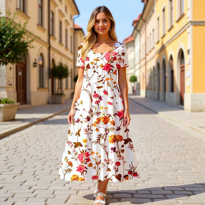 【S-3XL】💐Női maxi ruha virágos mintával