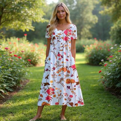 【S-3XL】💐Női maxi ruha virágos mintával