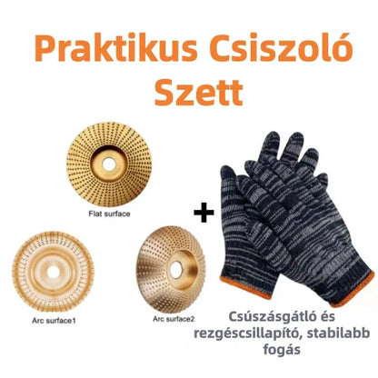 🔥Asztalos csiszolótárcsa – sarokcsiszolóhoz, késélezés és polírozás egyben
