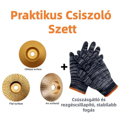 🔥Asztalos csiszolótárcsa – sarokcsiszolóhoz, késélezés és polírozás egyben