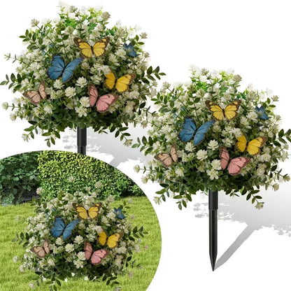 【🔥2+1 ingyen】🌸Műfák cserépben, talajba szúrható rögzítőkarókkal