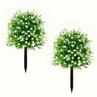 【🔥2+1 ingyen】🌸Műfák cserépben, talajba szúrható rögzítőkarókkal