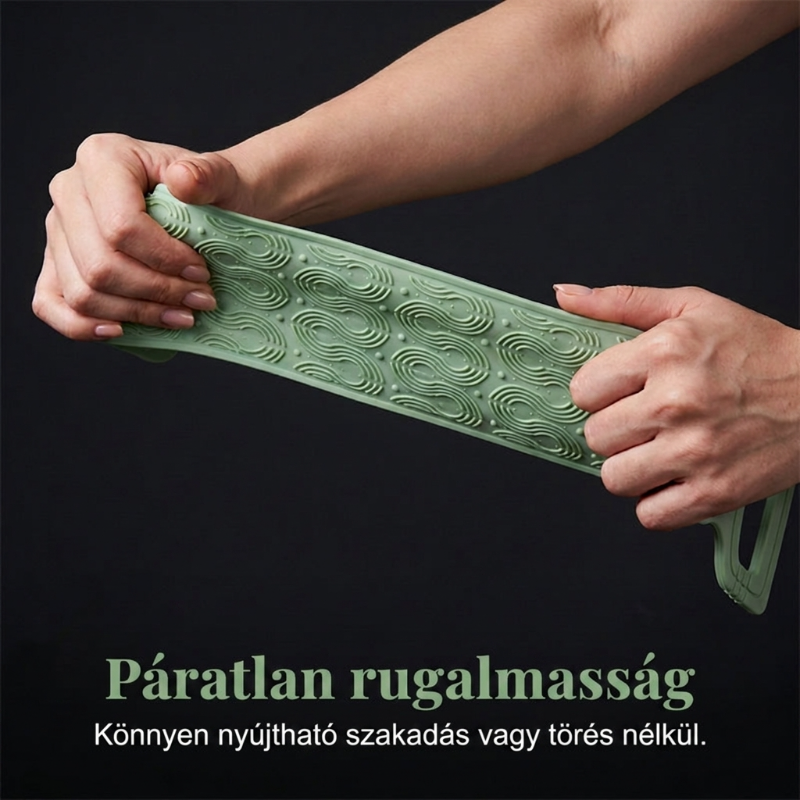 🛁Kényelmes szilikon hátmosó kefe – 💦Könnyebb tisztálkodás hajolgatás nélkül
