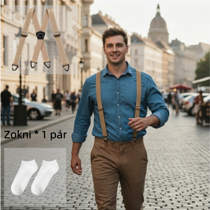 【🔥Legnépszerűbb termékek】👖Férfi munkaruha nadrág vállpánttal