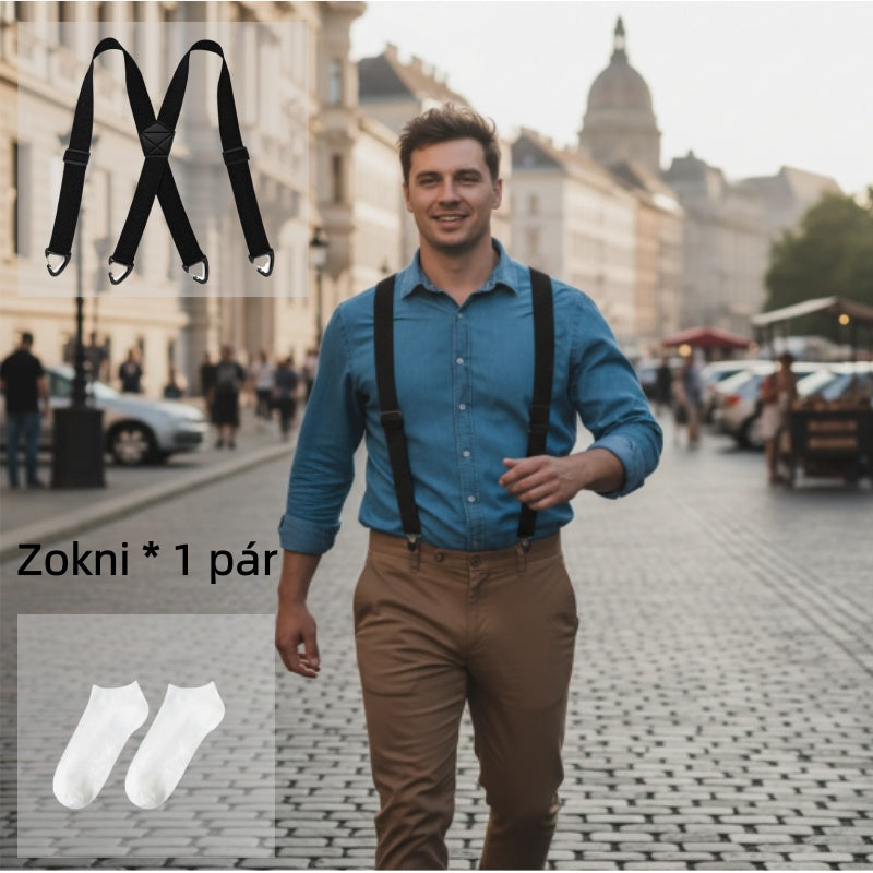 【🔥Legnépszerűbb termékek】👖Férfi munkaruha nadrág vállpánttal