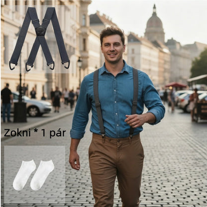 【🔥Legnépszerűbb termékek】👖Férfi munkaruha nadrág vállpánttal