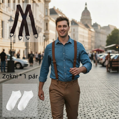 【🔥Legnépszerűbb termékek】👖Férfi munkaruha nadrág vállpánttal
