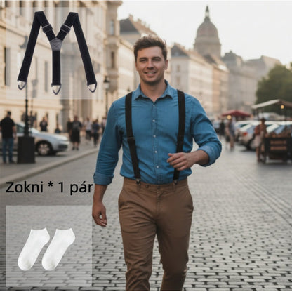 【🔥Legnépszerűbb termékek】👖Férfi munkaruha nadrág vállpánttal