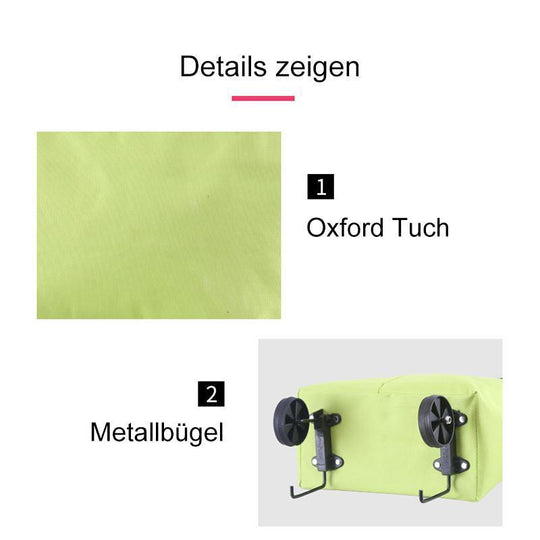 🛍️✨Átalakítható bevásárlótáska – elrejti a kerekeket, 20 kg-ot bír, cipzárral bővíthető!