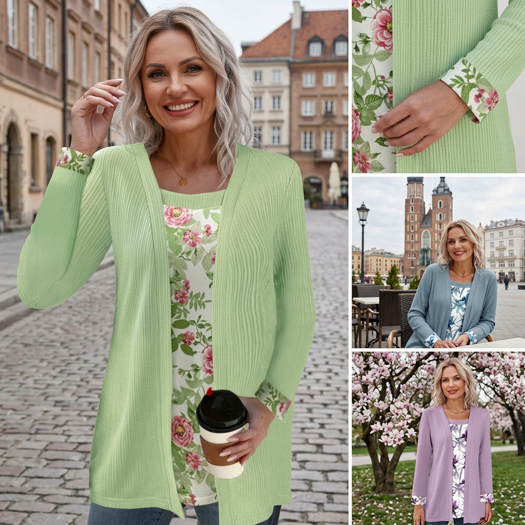 【S-2XL】👚Női alkalmi divatos patchwork felső