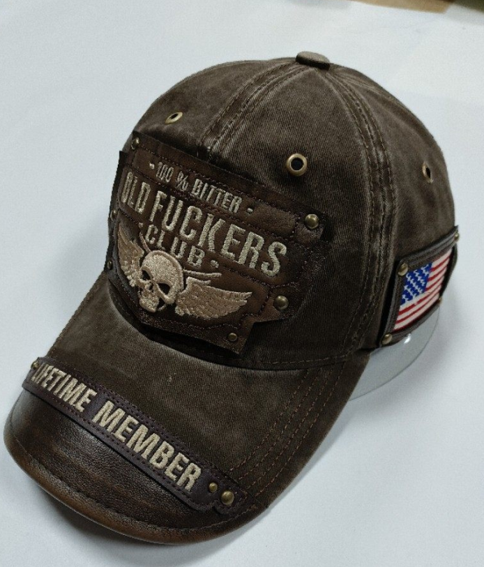 ✨Old Fuckers Club - 🧢3D-s retro baseball sapka