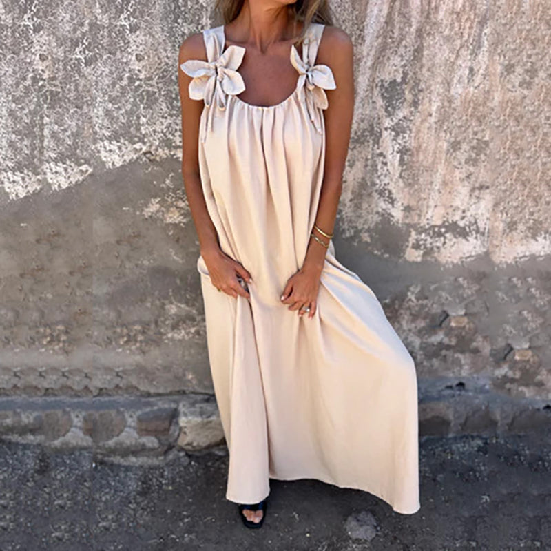 【S-3XL】💐Női elegáns virágos virágos Halter ruhák