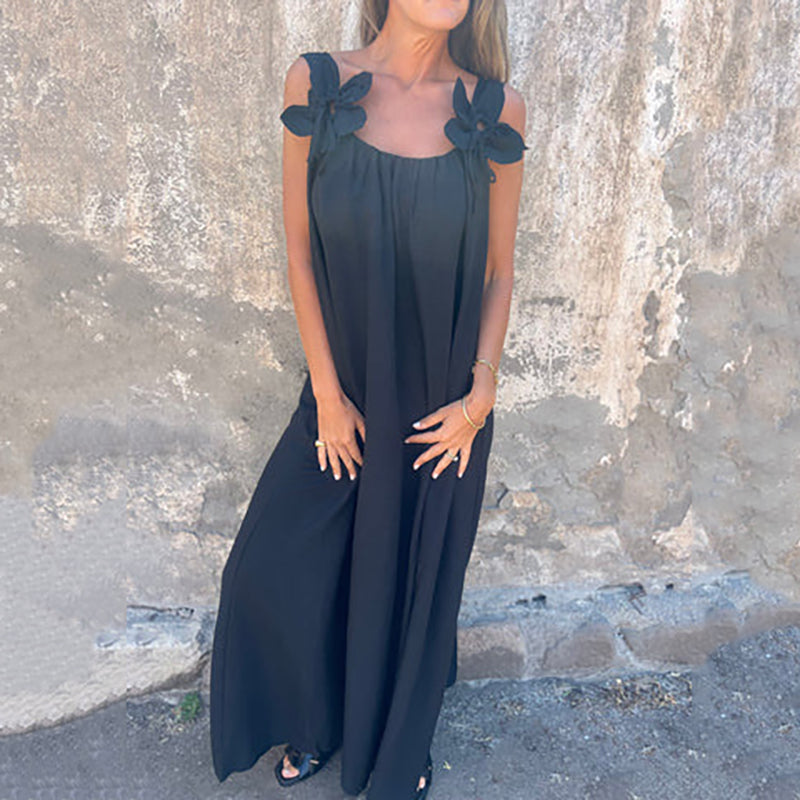 【S-3XL】💐Női elegáns virágos virágos Halter ruhák