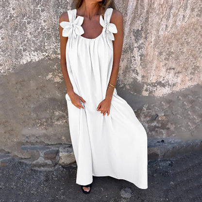 【S-3XL】💐Női elegáns virágos virágos Halter ruhák