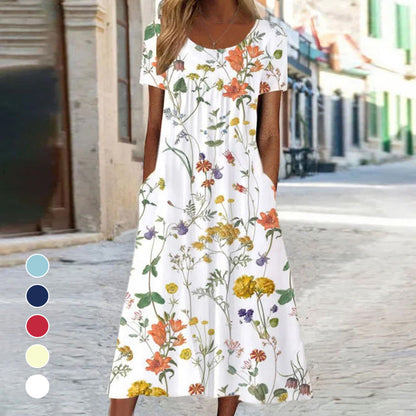 【S-3XL】💐Női maxi ruha virágos mintával