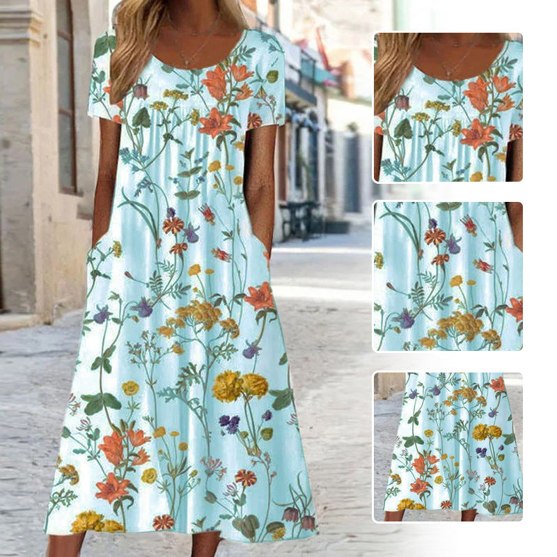 【S-3XL】💐Női maxi ruha virágos mintával