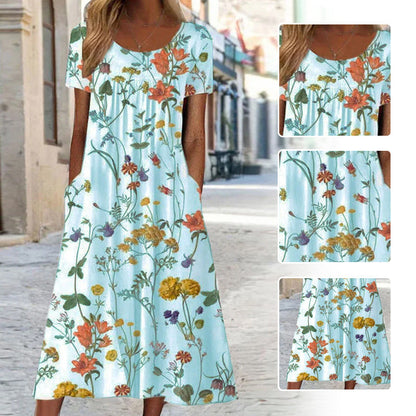 【S-3XL】💐Női maxi ruha virágos mintával