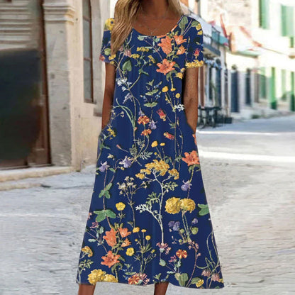 【S-3XL】💐Női maxi ruha virágos mintával