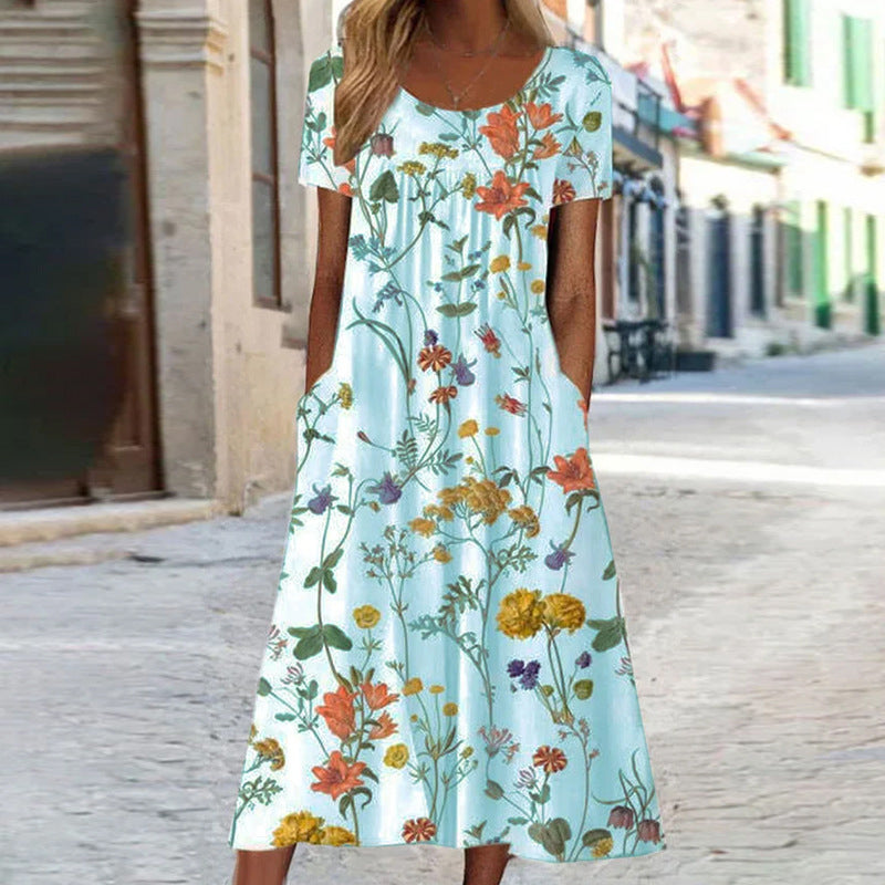 【S-3XL】💐Női maxi ruha virágos mintával