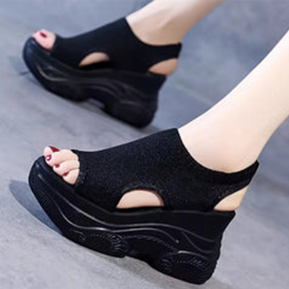 【🔥EU 34-40】👡Női, nyitott orrú, ferde sarkú szandál