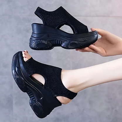 【🔥EU 34-40】👡Női, nyitott orrú, ferde sarkú szandál