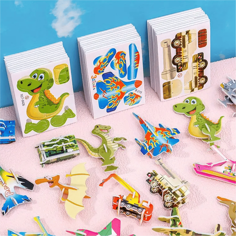 🦗DIY rajzfilm 3D összerakós puzzle – 🧩Kreatív, fejlesztő játék