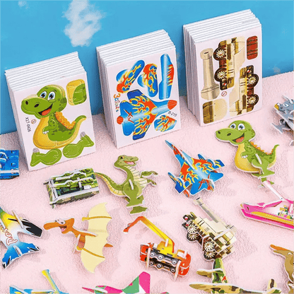 🦗DIY rajzfilm 3D összerakós puzzle – 🧩Kreatív, fejlesztő játék