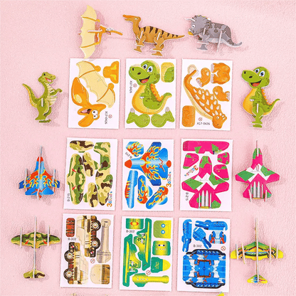 🦗DIY rajzfilm 3D összerakós puzzle – 🧩Kreatív, fejlesztő játék