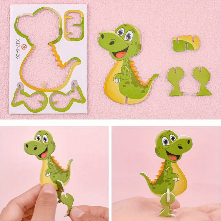🦗DIY rajzfilm 3D összerakós puzzle – 🧩Kreatív, fejlesztő játék