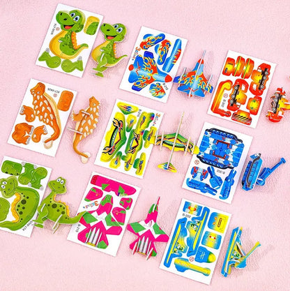 🦗DIY rajzfilm 3D összerakós puzzle – 🧩Kreatív, fejlesztő játék