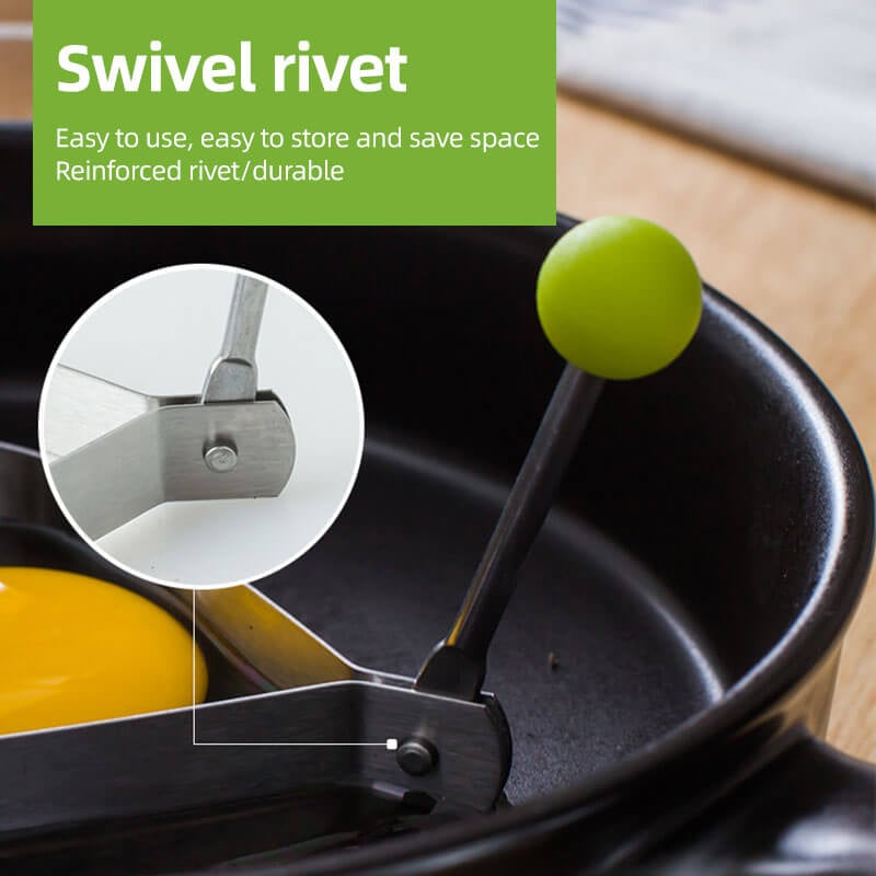 【💖1 készlet 5 db】🍳Rozsdamentes acél tükörtojás formák