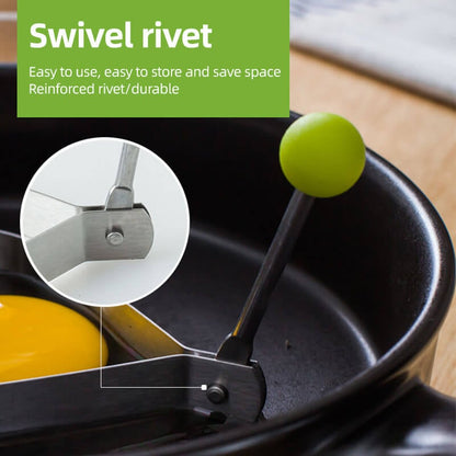 【💖1 készlet 5 db】🍳Rozsdamentes acél tükörtojás formák