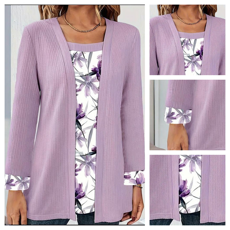 【S-2XL】👚Női alkalmi divatos patchwork felső