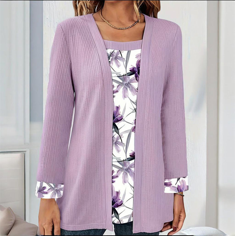 【S-2XL】👚Női alkalmi divatos patchwork felső