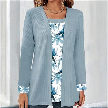 【S-2XL】👚Női alkalmi divatos patchwork felső