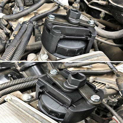 🔧Állítható olajszűrő kulcs – 🛠️Erős, csúszásmentes szorítás és zökkenőmentes, profi házi olajcsere