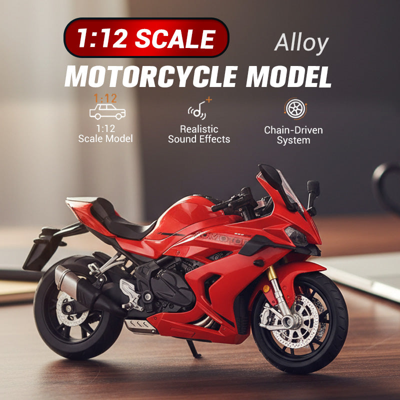 🏍️Motorkerékpár modell 1:12 méretarányban