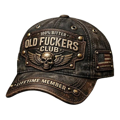 ✨Old Fuckers Club - 🧢3D-s retro baseball sapka