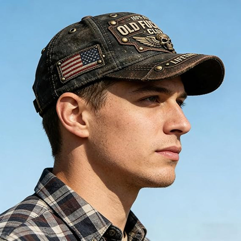 ✨Old Fuckers Club - 🧢3D-s retro baseball sapka